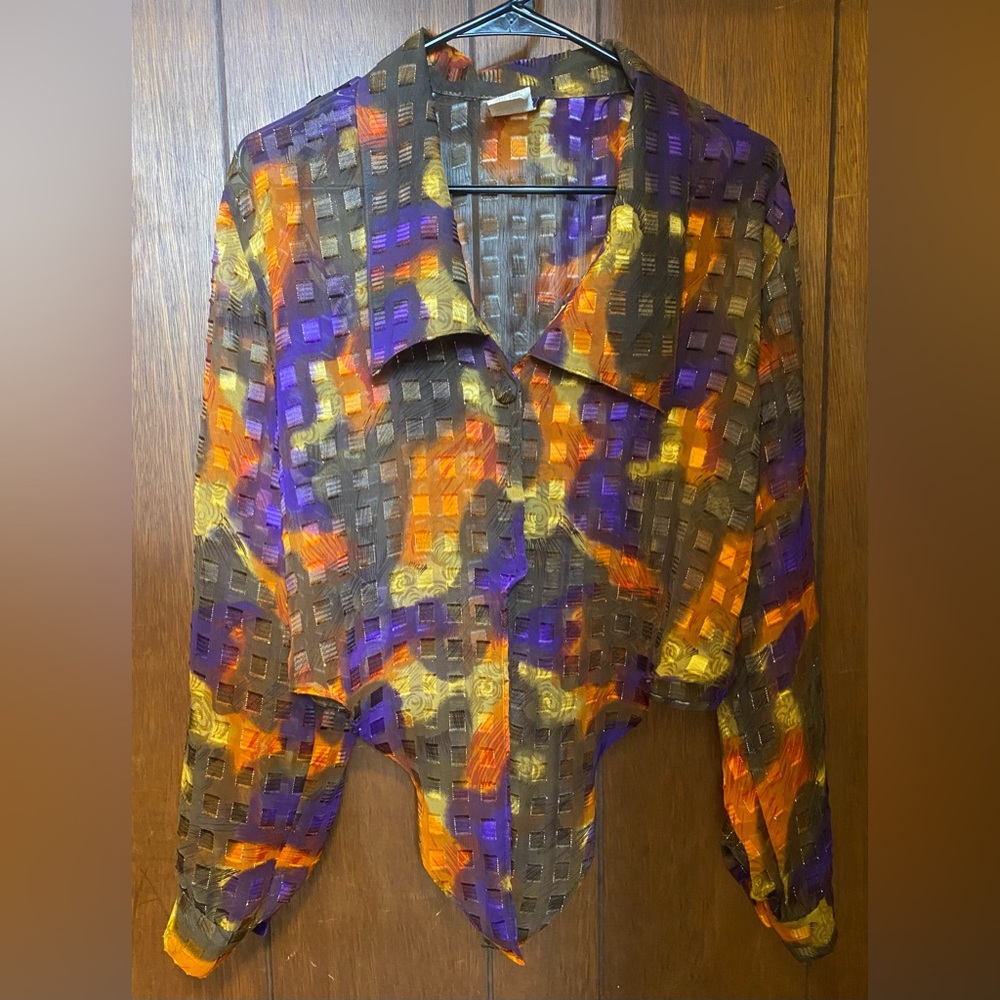 Button Down, Tie Front Blouse